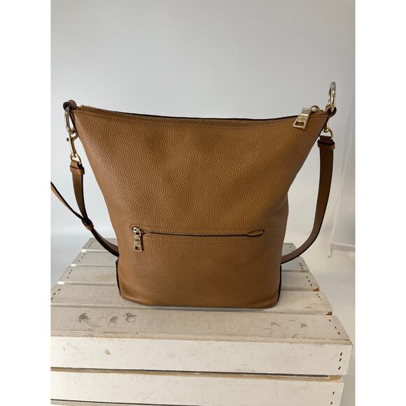 COACH F31507 LARGE BROWN PEBBLED LEATHER CROSSBODY BAG - Picture 3 of 16